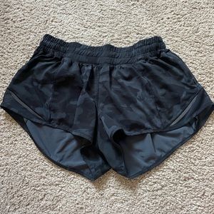 Lululemon Camo Hotty Hot Shorts